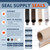 Window Weatherstrip Seal 5/16" Bulb Bubble Kerf Mount 4 Colors & 6 Length Options (25', Black)