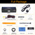 NATIKA Backup/Front View Camera,IP69K Waterproof Great Night Vision HD and Super Wide Angle Metal OEM Style Reverse Rear View Backup Camera for Cars Pickup Trucks SUVs RVs Vans (Black)