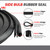 Trim Seal with Side Bulb | PVC Plastic Trim with EPDM Rubber Bulb Seal – Fits 1/16” Edge, 3/8” Bulb Seal Diameterr (20 Feet)