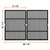 GGC 18 1/4 Inch Grid Grate Replacement for Charbroil, Coleman, Kenmore, Master Forge, Thermos, Uniflame, Master Forge and Others, 2 PCS Porcelain Coated Cast Iron Cooking Grid (18 1/4 x 13 1/8)