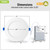DAMINY 24 Pack 6 Inch LED Recessed Lighting, Canless Wafer Downlight
