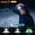 BORUIT RJ-3000 Rechargeabe LED Headlamp Super Bright with Green Light, 3 Modes Super Bright USB Head Lamp IPX4 Waterproof Headlight for Adults USB Outdoor Fishing Camping