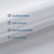 N&Y HOME Longer Shower Curtain Liner Fabric 72 x 75 inches, White