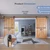 EaseLife 16 FT Double Door Sliding Barn Door Hardware Track Kit,Basic J Pulley,Slide Smoothly Quietly,Easy Install (16FT Track Kit for Double 48" Wide Door)