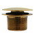 Westbrass 493244H-01 14" Sch. 40 PVC Bath Waste & Overflow Assembly with Illusionary Faceplate and Tip-Toe Drain Plug, Polished Brass