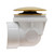 Westbrass 493244H-01 14" Sch. 40 PVC Bath Waste & Overflow Assembly with Illusionary Faceplate and Tip-Toe Drain Plug, Polished Brass
