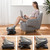 HUANUO Under Desk Foot Rest, 17.1" Massage Footrest, Adjustable and Tilt