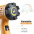 SEEKONE 1800W Heat Gun Variable Temp 122℉-1202℉ for Crafts, Shrink Wrap