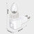 TWDRTDD Night Light Plug in Base, 360° Rotatable Waterpfoof Nightlight with On/Off Switch for Himalayan Salt Wall Lamp,Wall Light (White)