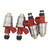 JESBEN FJ342 4Pcs Set Fuel Injectors Nozzles 1 Hole Replacement for Nissan Pickup 2.4L 1995 D21 2.4L 1990-1994 16600-86G00 JS21-1