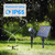 APONUO Metal Solar Spot Lights Outdoor with 9.8ft Cable Solar Powered Landscape Lighting Low Voltage IP65 Waterproof Auto On/Off for Outside Garden Yard Landscape Pathway Garage-Warm White(2-in-1)