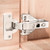 Luokim 2Pcs Soft Close Face Frame Cabinet Hinges 50% Faster Install