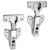 Luokim 2Pcs Soft Close Face Frame Cabinet Hinges 50% Faster Install