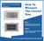 Two-way plastic side wall/ceiling register in white 8"w X 4"h for duct opening (outside dimension is 10"w X 6"h)