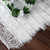 Hooqict 4 Pack White Lace Table Runner 14 x 120 Inch Ivory Embroidered Boho Table Runner for Rustic Wedding Reception Dinner Table Decorations Baby Shower Bridal Shower Vintage Table Runners
