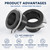 75499 Flex Coupler Garbage Disposal Replacement Parts Compatible with Insink-erator, Flexible Discharge Anti-Vibration Tailpipe Mount Coupling Replaces Part Number 74085