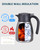 GiNT 34Oz Thermal Coffee Carafe, Insulated Stainless Steel Coffee Carafes for Keeping Hot/Double Walled Vacuum Coffee Carafe (Silver, 1L)