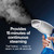 Hamilton Beach Handheld Garment Steamer for Clothes, Fabric and Drapes, 15 Minutes of Continuous Steam, Portable Wrinkle-Remover for Home, Vacation Essentials, 1000 Watts, White & Blue (11555)