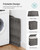 SONGMICS Laundry Hamper with Lid, 110L Double Wicker Basket, 6 Mesh Bags