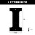 24 Inch Metal House Numbers, House Address Letters and Numbers for Outside Signs, Metal Letters Door Numbers Signage Street Address Plaque for Garden Door Mailbox Decor (Letter I)