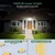 GLORIOUS-LITE Solar Security Lights 2400mAh LED Motion Sensor Light Outdoor, Rechargable 1600lm Solar Flood Light, 5500-6000K, IP 65 Waterproof for Garage, Yard, Porch, Entryways - White