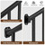 Metty Metal 5Ft W x 36in H Stair Deck Railing Kit, Textured Black AAMA2604 Powder Coat, IBC Certified Guard Rail for Deck Porch Balcony Patio Outdoor