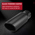 LCGP 3" Inlet Exhaust Black Tip,3" x 4" x 12" Long Clamp on Exhaust Tailpipe Tip for Truck