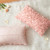 MIULEE Decorative Rose Flower Pillow Cover Pack of 1 Peach Pink 12x20 Inch