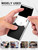 Padike Professional Business Card Holder PU Leather Business Card Case Name Card Holder Slim Metal Pocket Card Holder with Magnetic Shut (Black)