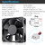 Wathai 120mm x120 x 38mm 12V 2Pin Dual Ball 12cm Industrial Cooling Fan High Airflow