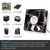 Wathai 120mm x120 x 38mm 12V 2Pin Dual Ball 12cm Industrial Cooling Fan High Airflow