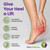 Adjustable 1 Inch Orthopedic Heel Lift for Heel Pain and Leg Length Discrepancies - Large - 1 Heel Lift