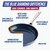 Blue Diamond 12" Diamond Ceramic Nonstick Frying Pan Skillet with Lid, Blue