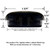 NickHouse 1-1/2" Deluxe Wrought Iron Patio Furniture Glides Outdoor Patio Chair Leg Caps for Metal Chairs Patio Chair Feet Caps for Outdoor Furniture Leg Caps (16, Black)