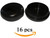 NickHouse 1-1/2" Deluxe Wrought Iron Patio Furniture Glides Outdoor Patio Chair Leg Caps for Metal Chairs Patio Chair Feet Caps for Outdoor Furniture Leg Caps (16, Black)