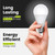 Feit Electric A19 LED Light Bulbs, 60W Eq, Dimmable, Daylight 4 Pack