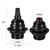 Aplstar Black E26/ E27 Light Sockets, Retro Edison Lamp Holder with E26 Medium Screw, 200℃ Heat Resistant Standard Screw-in Lamp Socket for Vintage Edison Bulbs Pendant Lamp (8PACK)