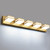 IZORRO LED Modern Bathroom Lights Fixtures(5-Light,Dimmable,360°Rotate),Brushed Glod Acrylic Wall Lighting,Vanity Lights for Bathroom Over Mirror - 6000k 30In （No Assembly Required）