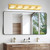 IZORRO LED Modern Bathroom Lights Fixtures(5-Light,Dimmable,360°Rotate),Brushed Glod Acrylic Wall Lighting,Vanity Lights for Bathroom Over Mirror - 6000k 30In （No Assembly Required）