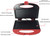 Bene Casa - Red Nonstick Flat Grill Sandwich Maker - Includes Cool-touch Handles and Die Cast Aluminum Cooking Surface