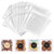 NPLUX Small Halloween Candy Bags, 200 Pack 4x4 in for Bake Sales