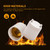 JACKYLED GU24 to E26 E27 Adapter 50-Pack Heat Resistant Up to 392℉