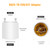 JACKYLED GU24 to E26 E27 Adapter 50-Pack Heat Resistant Up to 392℉