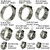 Leberna 115 Pcs 304 Stainless Steel Stepless Single Ear 7-29mm Hose Clamps with Pincers Crimper Tool Kit Securing Pipe Hoses Automotive | Cinch Rings Pinch Clamp, Crimp Clamp Assortment PEX Crimping