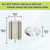 Luxvista R7S LED Bulb 118mm Dimmable, 30W 120V 118mm J-Type Double Ended Light Bulbs, 300W J118 Halogen T3 Replacement for Ceiling Light Floor Lamp, 5000K Daylight White