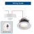 J.LUMI YCA1001 Ceiling Motion Sensor Light Switch, 360 Degree Occupancy Sensor PIR Motion Switch, 110-240VAC Universal Voltage, 40ft Detection Range, Exhaust Fan Compatible, White