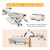 Luokim 2Pcs Frameless Soft Close Inset Cabinet Hinges 50% Faster Install