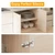 Luokim 2Pcs Frameless Soft Close Half Overlay Cabinet Hinges