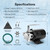 VIVOSUN 1/10HP Water Transfer Pump, 330 GPH Portable Utility Pump with Hose