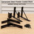 Mofeez Corner Brace Bracket No Sag Kit for Shed Doors, Driveway Gates, Corral Gates, Wood Windows